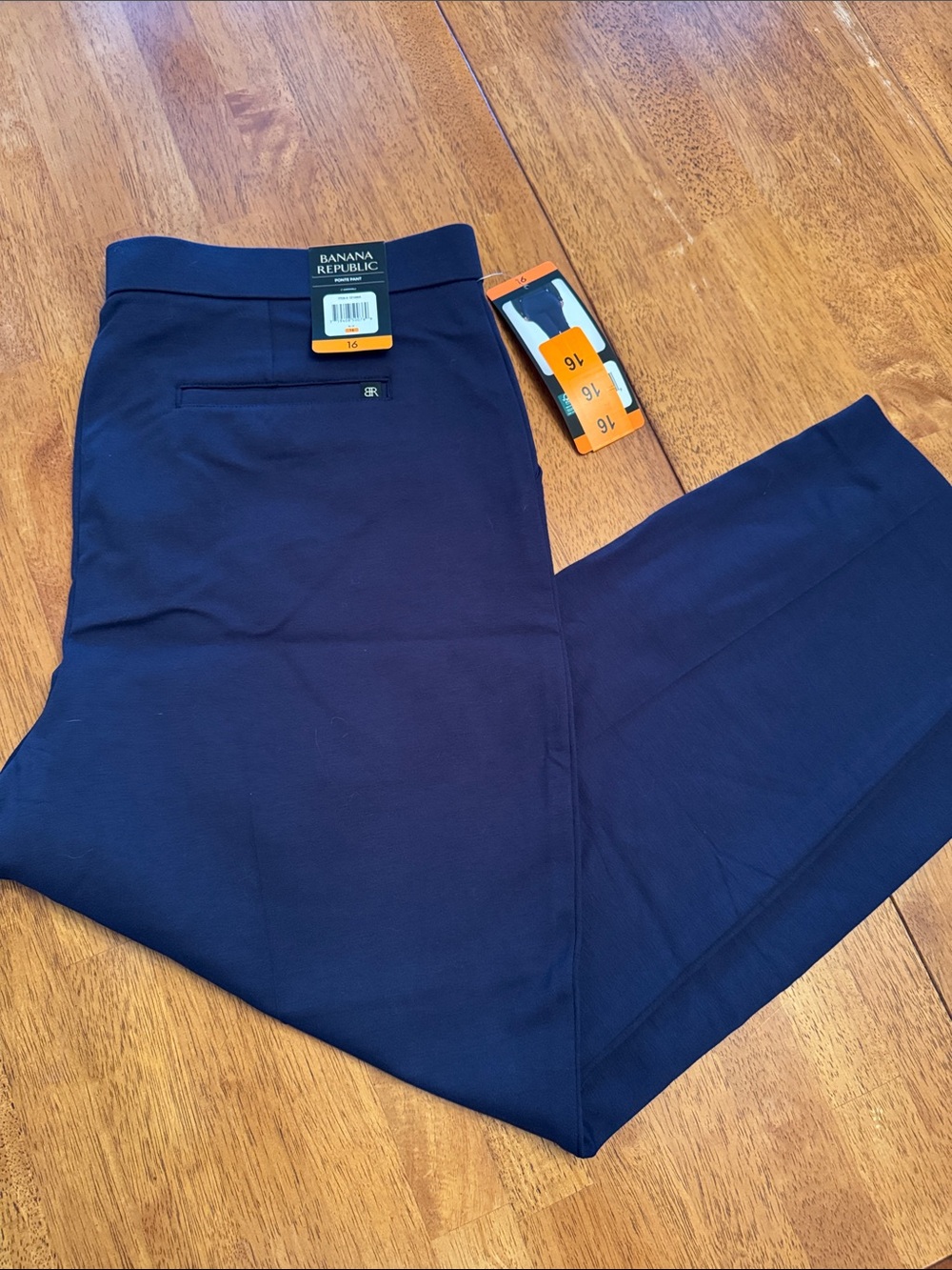 Banana Republic womens Navy Stretch Chinos